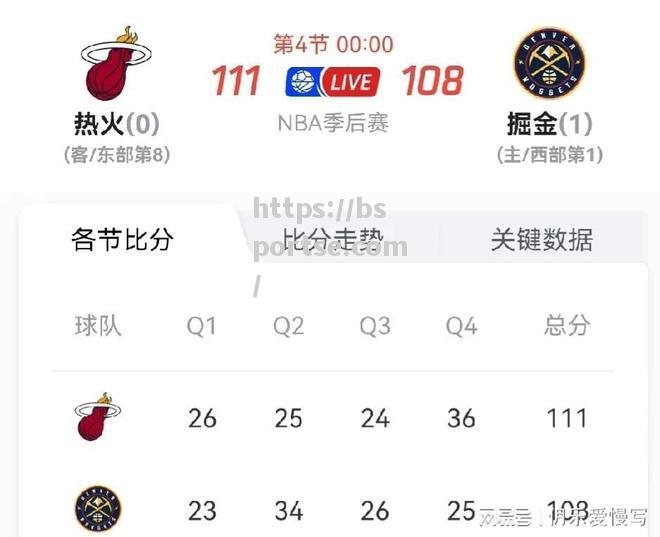 热火队在NBA比赛中夺得胜利